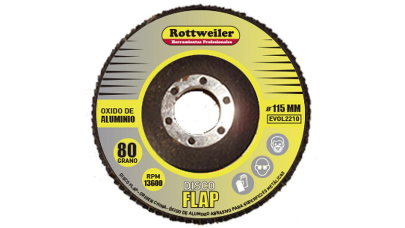 Disco FLAP Oxido de Aluminio 115 mm - G: 100 (C X 10 Un.)