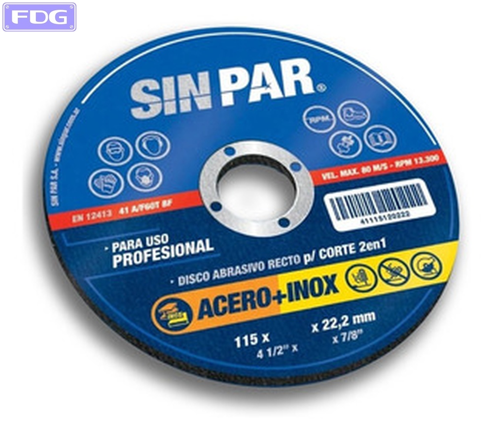 Disco para Sensitiva 350 x 3,2 mm.(C x 5) &quot;Sin Par&quot;