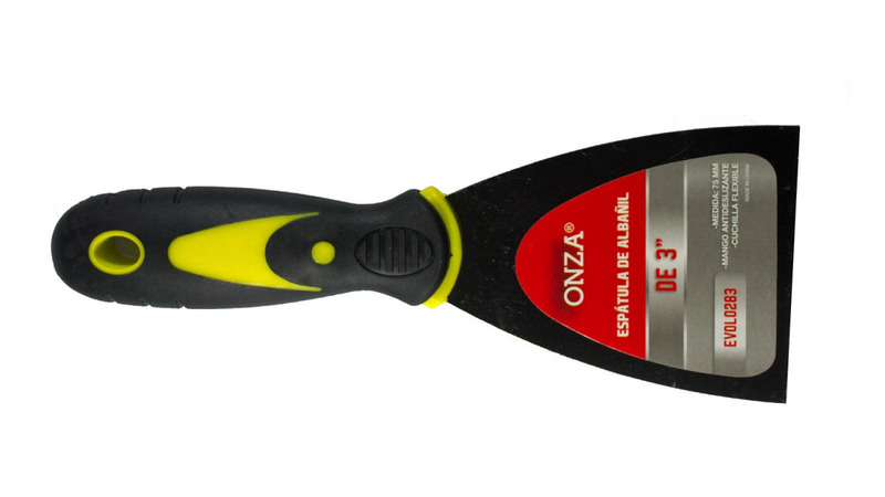 ESPATULA DE ALBAÑIL DE 3" (75 MM) CON MANGO ANTIDESLIZANTE 