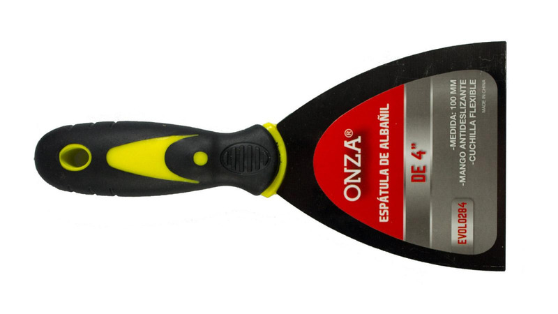 ESPATULA DE ALBAÑIL DE 4" (100 MM) CON MANGO ANTIDESLIZANTE 