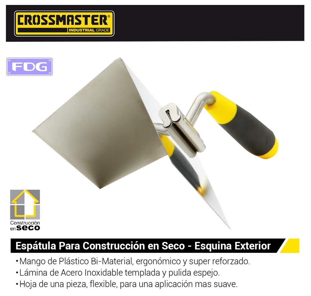 ESPATULA P/CONSTRUCCION SECO ESQ EXTERIOR CROSS