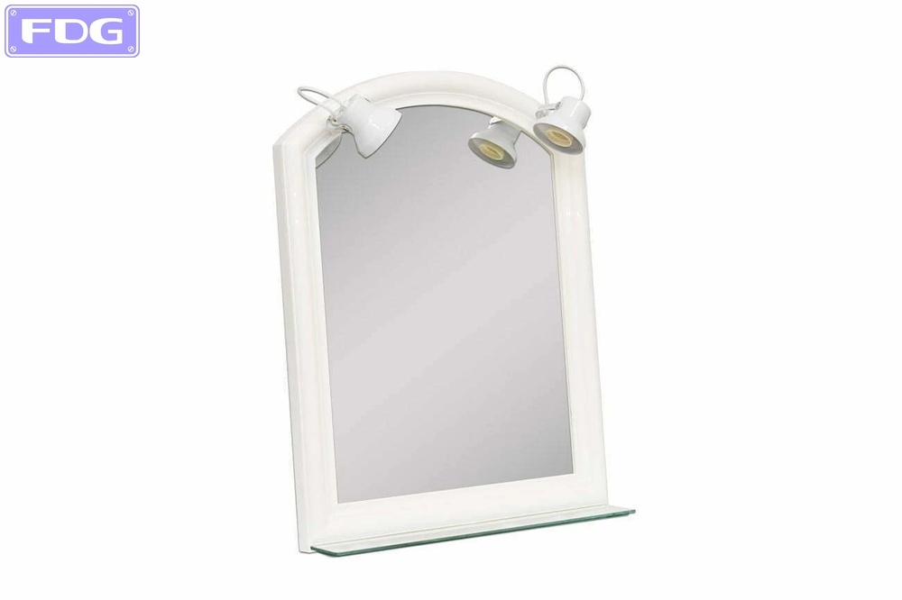 Espejo Mod. N1 Blanco C/Luz y Rep. (46 x 65 Cm)