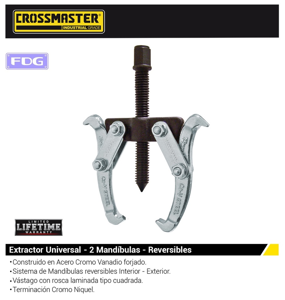 EXTRACTOR UNIV. 2 MANDIBUL 4" CROSS
