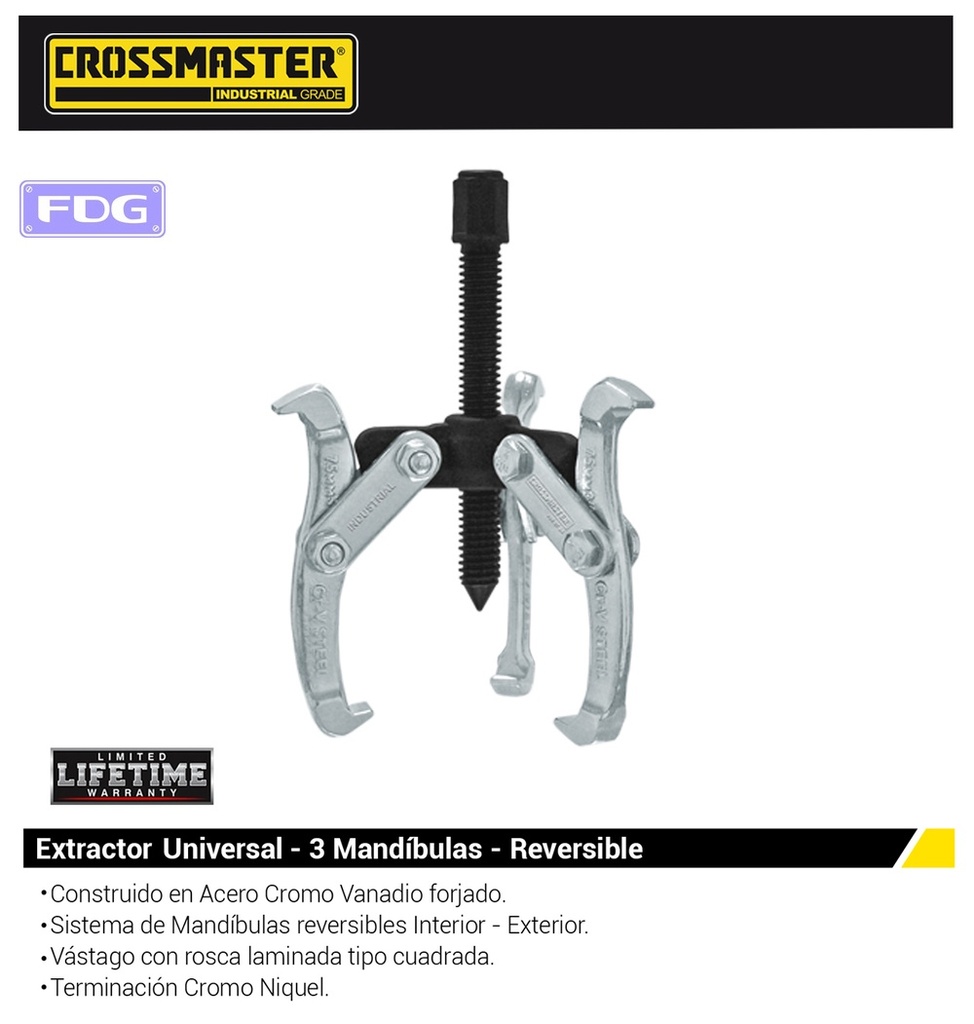 EXTRACTOR UNIV. 3 MANDIBUL 3&quot; CROSS