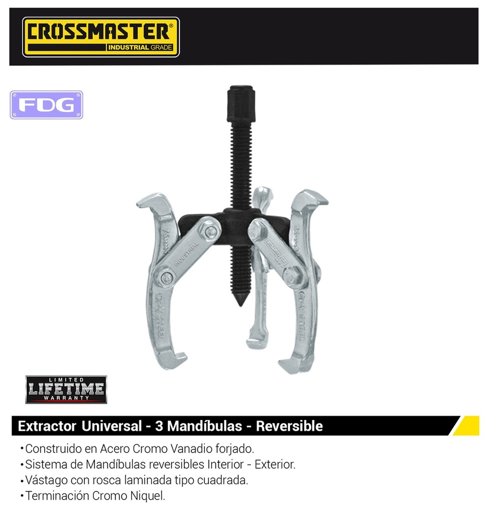 EXTRACTOR UNIV. 3 MANDIBUL 8" CROSS