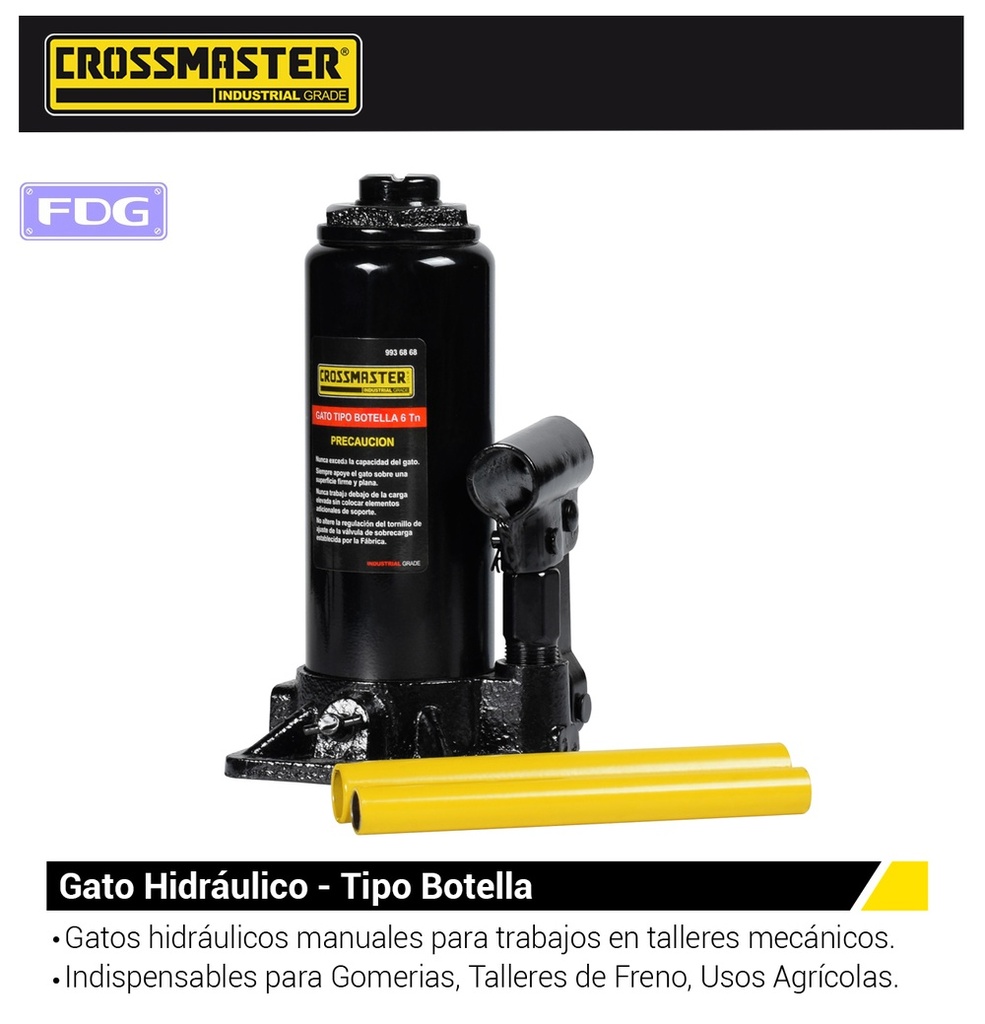 GATO BOTELLA 6 Tn - CROSSMASTER