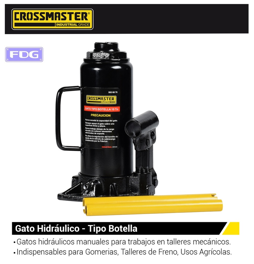 GATO BOTELLA 10 Tn - CROSSMASTER