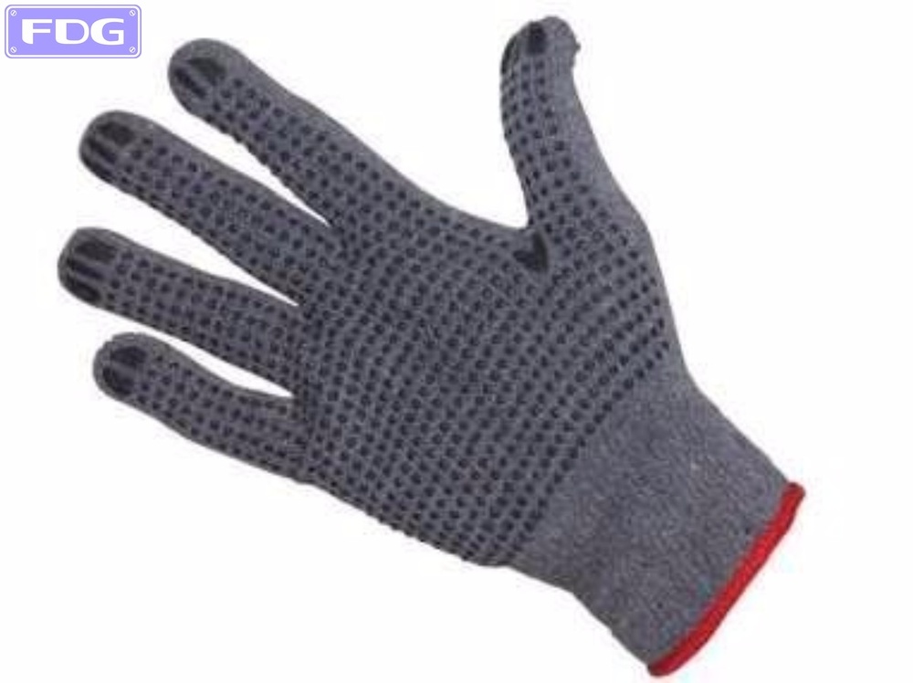 Guante Moteado Gris Motas Azules | B x 120 pares &quot;Canor&quot;