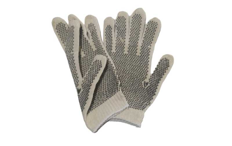 Guante Moteado 2 Caras Blanco Pesado "Randon"