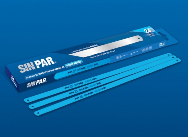 Hoja de Sierra Acero Rapido 24 D. "Sin Par"