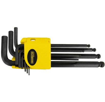 LLAVES HEXAG 1/16" A 3/8" LARGA JUEGO DE 9 Pzs JGO