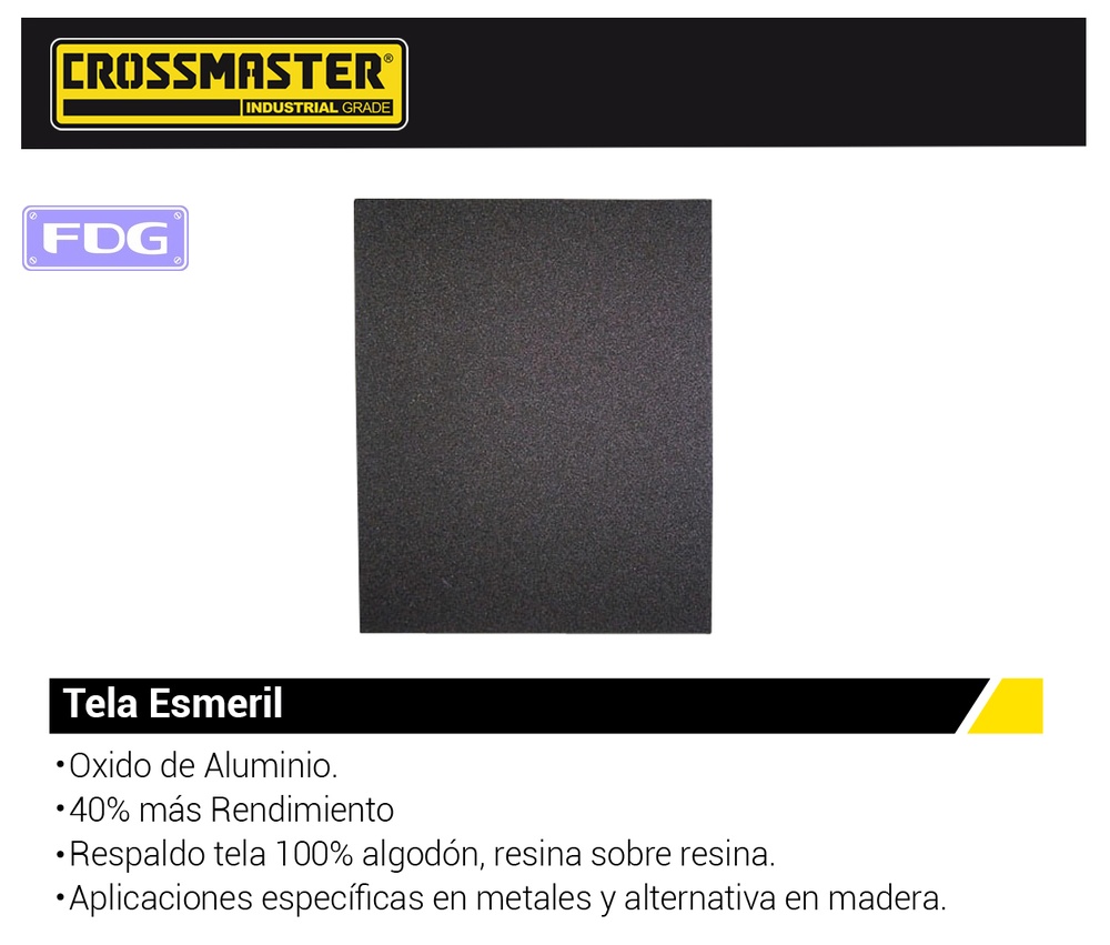 LIJA TELA ESMERIL G:40-PACK25u-CROS