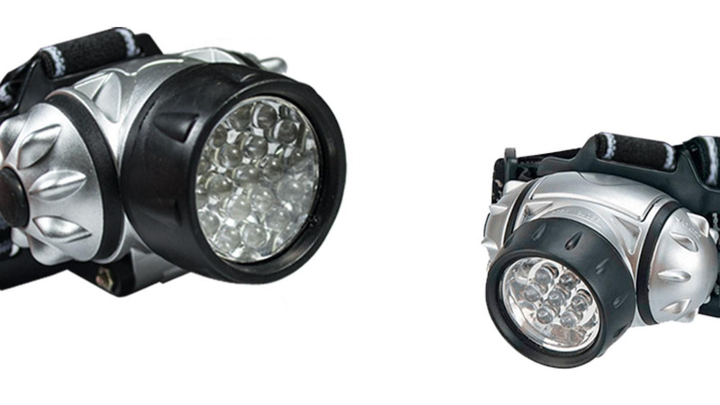 LINTERNA TIPO MINERO DE 19 LEDS (ALIMENTACION 3 X AAA)