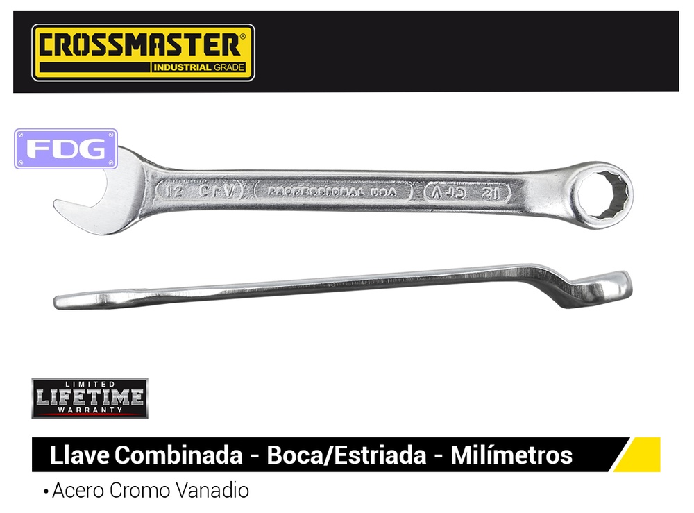 LLAVE COMB/BOCA/ESTRIA 6mm L:92mm