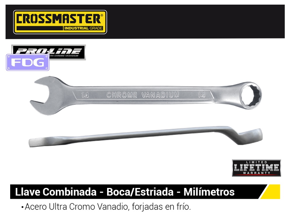 LLAVE COMB/BOCA/ESTRIA 6mm PRO-LINE