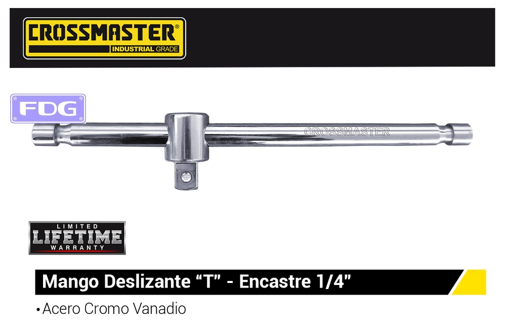 MANGO DESLIZANTE "T" 102 mm 1/4"