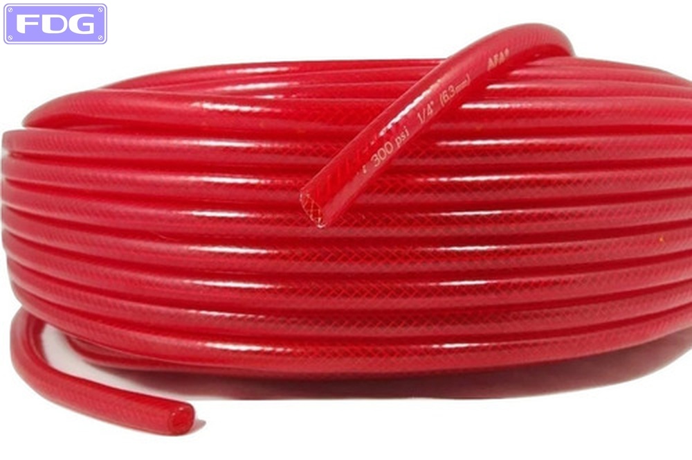 Manguera Presion Roja 6 Mm x 25 Mts. &quot;FDG&quot;
