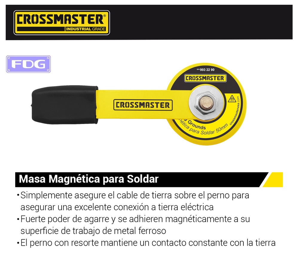 MASA MAGNETICA 2&quot; SOLDAR CROSS