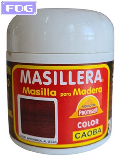 Masilla P/Madera &quot;Masillera&quot; Caoba Caja x300 Grs.|Cx12