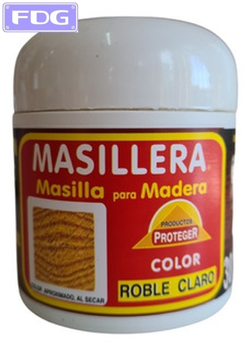 Masilla P/Madera &quot;Masillera&quot; Roble Claro Caja x300 Grs.|Cx12