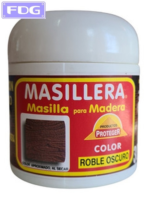 Masilla P/Madera &quot;Masillera&quot; Roble Oscuro Caja x300 Grs.|Cx12