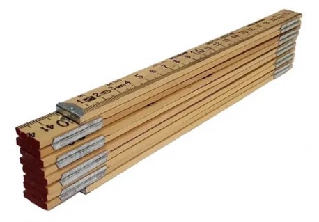 Metro de Madera Doble (Caja x 12) "Racort"