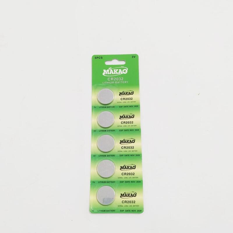 Pila Boton CR 2032 Lithio 3V - 220 MAH | $ x Bl x 5 Unid. "Makao"