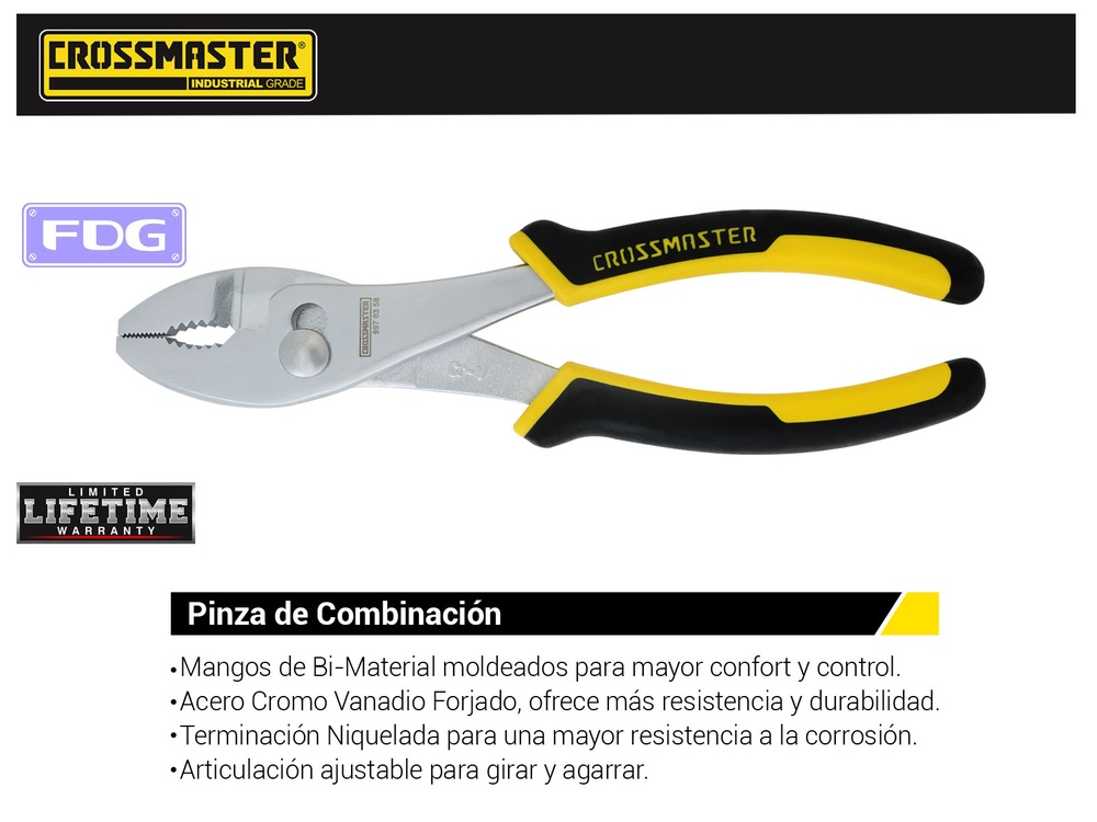 PINZA COMBI.TIPO FORD PROF.CROSS 8"
