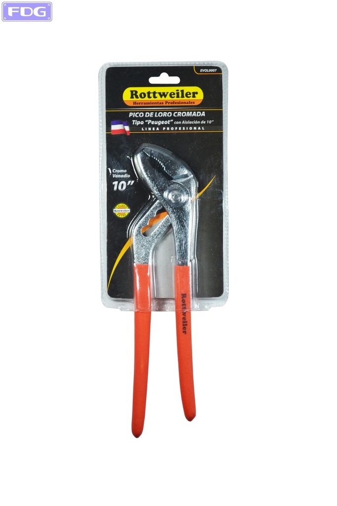 PINZA PICO DE LORO DE 10" CON AISLACION 