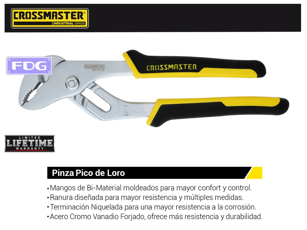 PINZA PICO LORO CROSS. 10" L=254mm