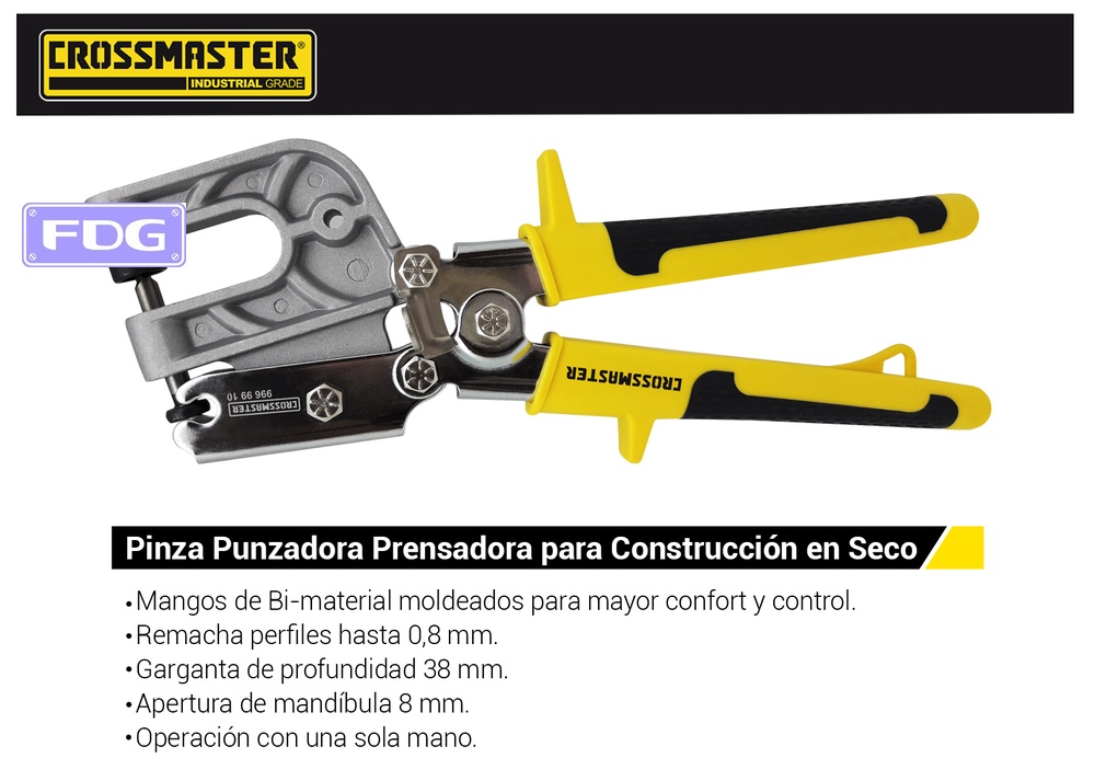 PINZA PUNZANADOR-PRENSADORA 10&quot; CROSS