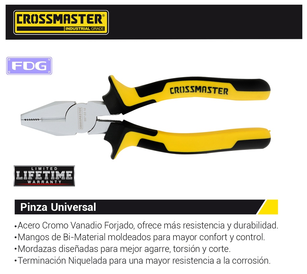 PINZA UNIVERSAL PROF.CROSS 6&quot;