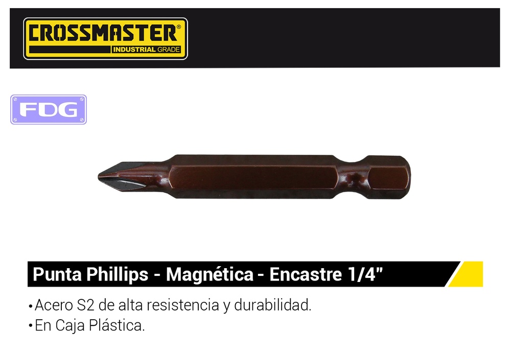 PUNTAS PHILLIPS N-3 25mm (Precio x 10U) CROSS