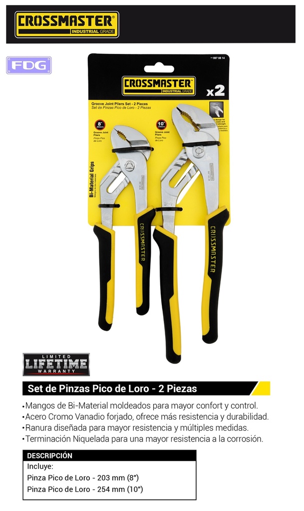 SET PINZA PICO LORO 2 PC