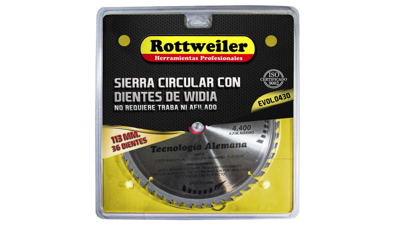 Sierra circular c/dientes de widia 113 mm. x 40 d.