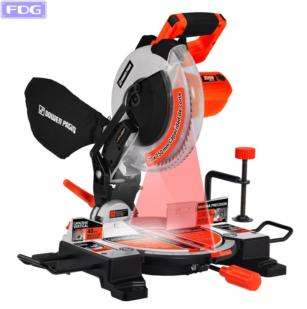 Sierra Ingletadora 255mm 1800W "Dowen Pagio" *