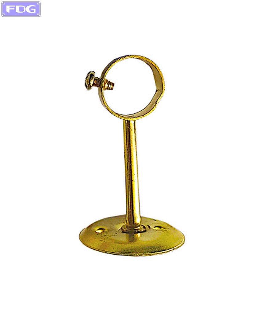 Soporte Dorado p/Caño Cortina 5/8&quot; Cerrado | Bx50
