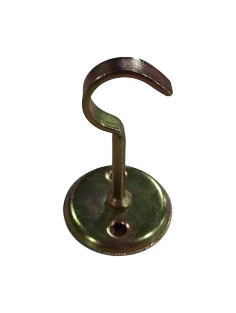 Soporte Dorado reforzado p/Caño Cortina 1/2" Abierto | Bx50