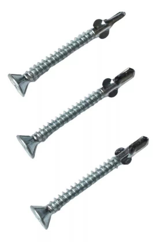 Tornillo Punta Mecha Con Alas 8 (4,5 mm.) x 1 5/8"-($ caja x200 u) "Torar"
