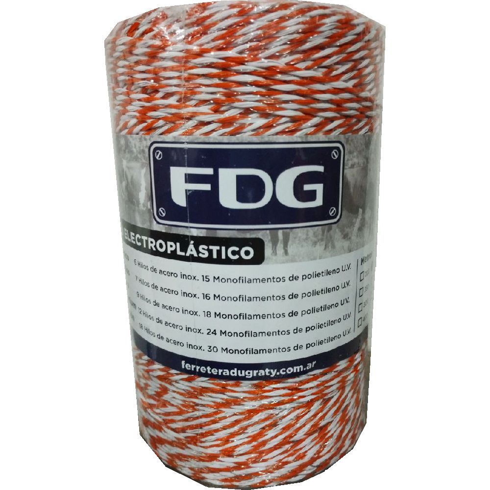 HILO ELECTROPLASTICO CLASICO | BOB. X 500 MT (6 HILOS)