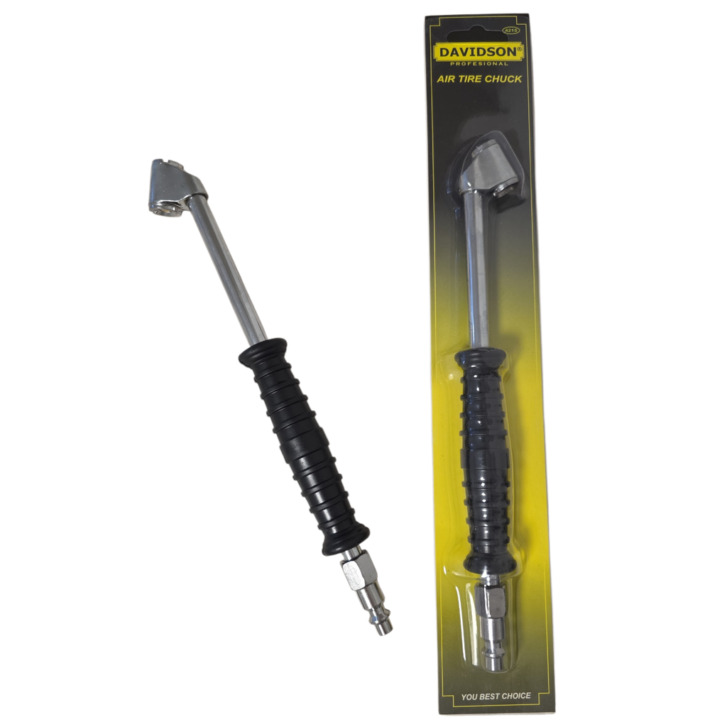 Pico inflar largo p/8mm con agarre antideslizante "Davidson"