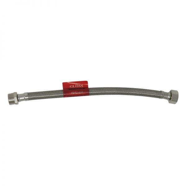 Flexible mallado de acero inox. 1/2x30 cm