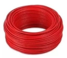 Cable Unipolar 1,0 mm Rojo (Rollox100m) "ELECTROCABLE" 