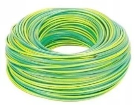 Cable Unipolar 1,0 mm Verde-Amarillo (Rollox100m) "ELECTROCABLE" 