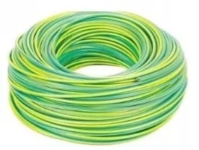 Cable Unipolar 1,0 mm Verde-Amarillo (Rollox100m) &quot;ELECTROCABLE&quot; 