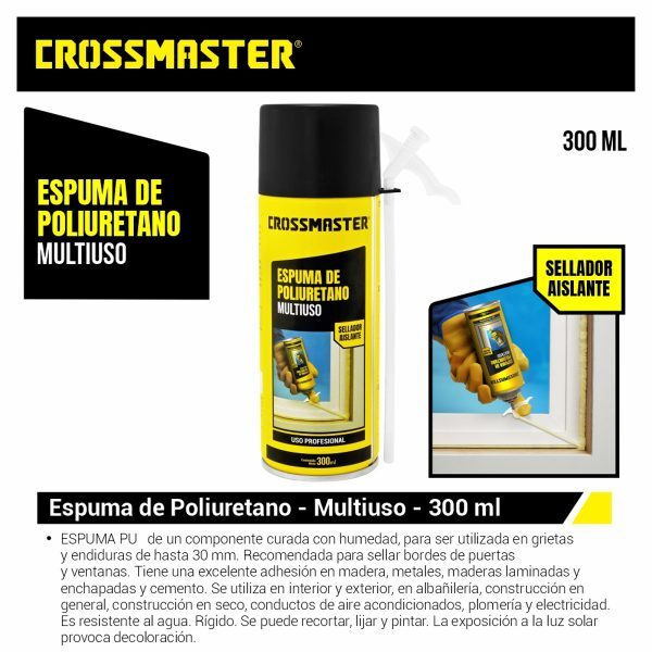 ESPUMA POLIURETANO 300ml CROSS