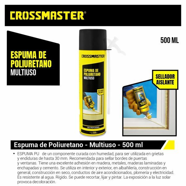 ESPUMA POLIURETANO 500ml CROSS