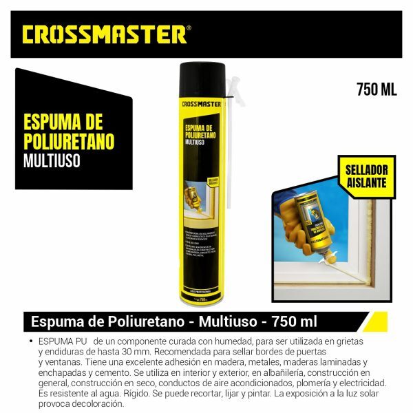 ESPUMA POLIURETANO 750ml CROSS