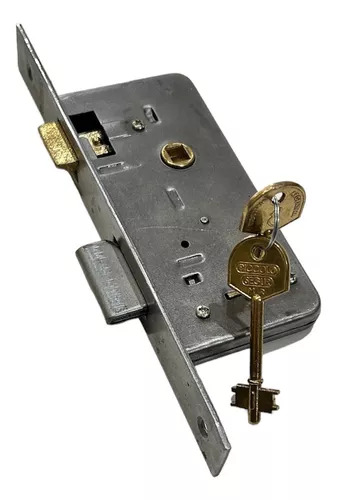 Cerradura Doble Paleta Zincada en Caja "PICCOLO"