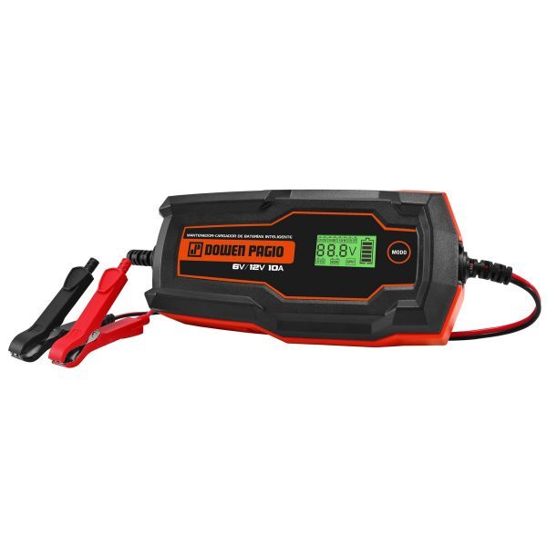 Cargador/Mantenedor Carga Bateria Digital 6/12V-10A "Dowen Pagio"